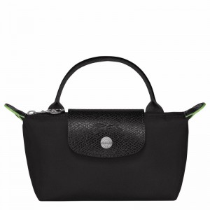 Longchamp Le Pliage Green Pouch with handle - Recycled canvas Black | KVNI03841