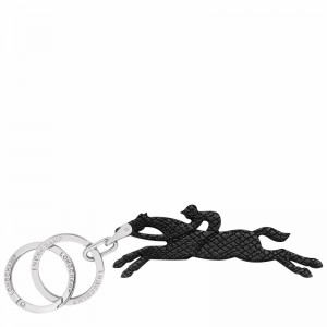 Longchamp Le Pliage Key rings - Leather Black | CAQZ63275