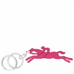 Longchamp Le Pliage Key rings - Leather Fuchsia | EKAM04317