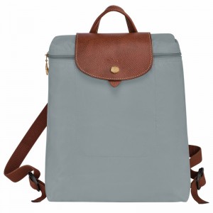 Longchamp Le Pliage Original M Backpack - Recycled canvas Grey | PWQE90316