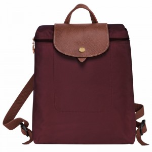 Longchamp Le Pliage Original M Backpack - Recycled canvas Burgundy | VXSL56139