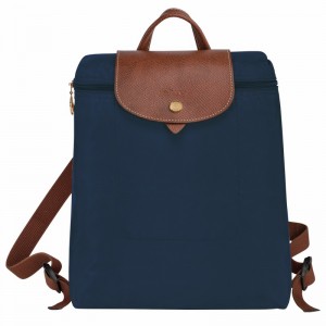 Longchamp Le Pliage Original M Backpack - Recycled canvas Navy | QYZC57618