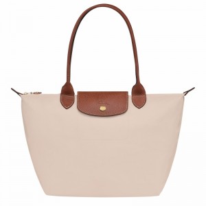 Longchamp Le Pliage Original M Tote bag - Recycled canvas White | BQCJ10243