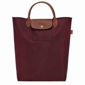 Longchamp Le Pliage Original M Tote bag - Canvas Burgundy | EDBK47253