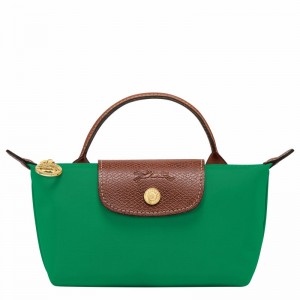 Longchamp Le Pliage Original Pouch with handle - Recycled canvas Green | WSUV09281