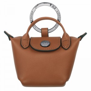 Longchamp Le Pliage Xtra Airpods case - Leather Brown | YMAV97312