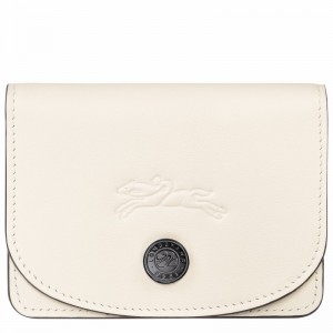 Longchamp Le Pliage Xtra Card holder - Leather White | YMFU38092