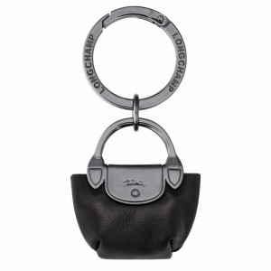 Longchamp Le Pliage Xtra Key ring - Leather Black | KWBI65179