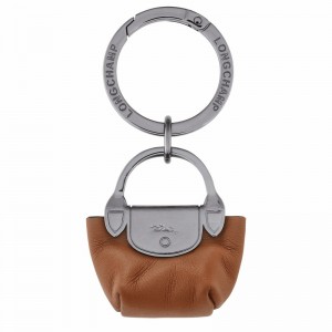 Longchamp Le Pliage Xtra Key ring - Leather Brown | FLRO46903