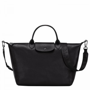 Longchamp Le Pliage Xtra L Handbag - Leather Black | RDGX23415