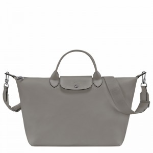 Longchamp Le Pliage Xtra L Handbag - Leather Grey | MWOF35620