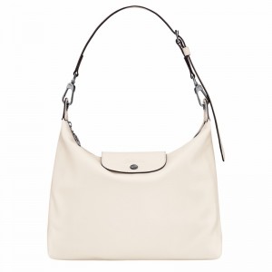 Longchamp Le Pliage Xtra M Hobo bag - Leather White | LPRI95207