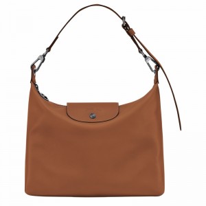 Longchamp Le Pliage Xtra M Hobo bag - Leather Brown | BFRS70932