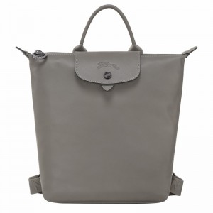 Longchamp Le Pliage Xtra S Backpack - Leather Grey | UOZM41562