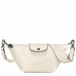 Longchamp Le Pliage Xtra XS Crossbody bag - Leather White | XYPI61354