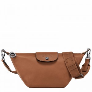 Longchamp Le Pliage Xtra XS Crossbody bag - Leather Brown | EABZ72591