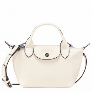 Longchamp Le Pliage Xtra XS Handbag - Leather White | VCGQ83694