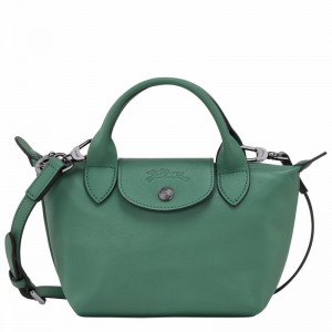 Longchamp Le Pliage Xtra XS Handbag - Leather Olive | DFTR05864