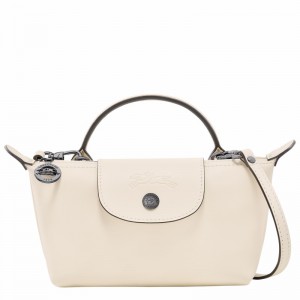 Longchamp Le Pliage Xtra XS Pouch - Leather White | PXNC34168