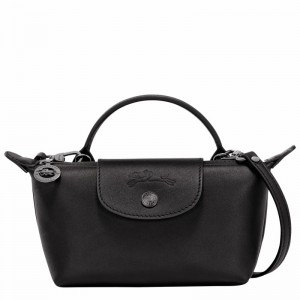 Longchamp Le Pliage Xtra XS Pouch - Leather Black | FVAU86230