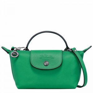 Longchamp Le Pliage Xtra XS Pouch - Leather Green | CUEI17368