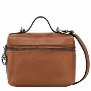 Longchamp Le Pliage Xtra XS Vanity - Leather Brown | GMCF28756