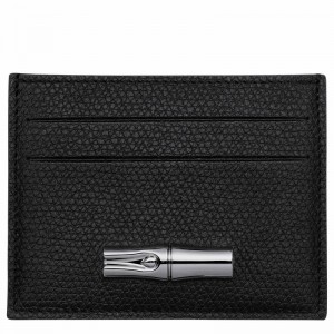 Longchamp Le Roseau Card holder - Leather Black | FPTC92850