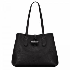 Longchamp Le Roseau Essential M Tote bag - Leather Black | NIPL90238