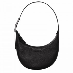 Longchamp Le Roseau Essential S Hobo bag - Leather Black | ADXY05942