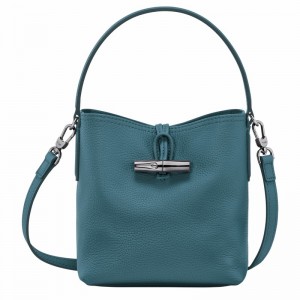 Longchamp Le Roseau Essential XS Bucket bag - Leather Peacock | GWHK69075