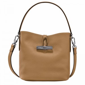 Longchamp Le Roseau Essential XS Bucket bag - Leather Khaki | KIFC79352