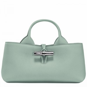 Longchamp Le Roseau S Handbag - Leather Celadon | VMEX05982