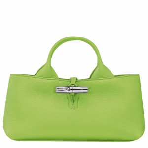 Longchamp Le Roseau S Handbag - Leather Green Light | HKOA07326