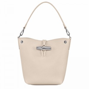 Longchamp Le Roseau XS Bucket bag - Leather White | WYVU17432