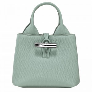 Longchamp Le Roseau XS Handbag - Leather Celadon | WMER01265