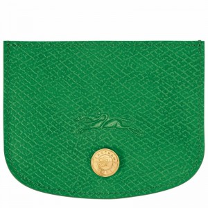 Longchamp ÉPURE Card holder - Leather Green | HZMN93850