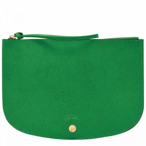 Longchamp ÉPURE Pouch - Leather Green | PBLF72531