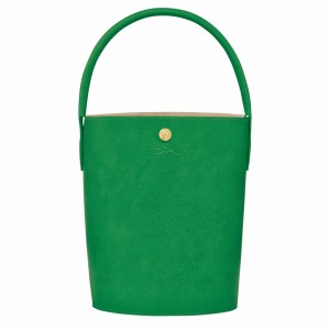 Longchamp ÉPURE S Bucket bag - Leather Green | UFXW98140