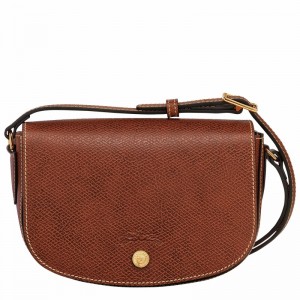 Longchamp ÉPURE S Crossbody bag - Leather Brown | HXKJ95673