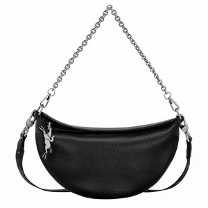 Longchamp Smile S Crossbody bag - Leather Black | ZSAO93567