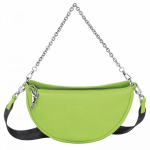 Longchamp Smile S Crossbody bag - Leather Green Light | UGJM37580