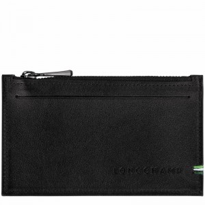 Longchamp sur Seine Coin purse - Leather Black | UHXR78659