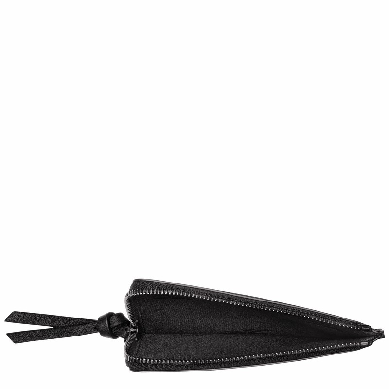 Longchamp 3D Card holder - Leather Black | YXQA57983