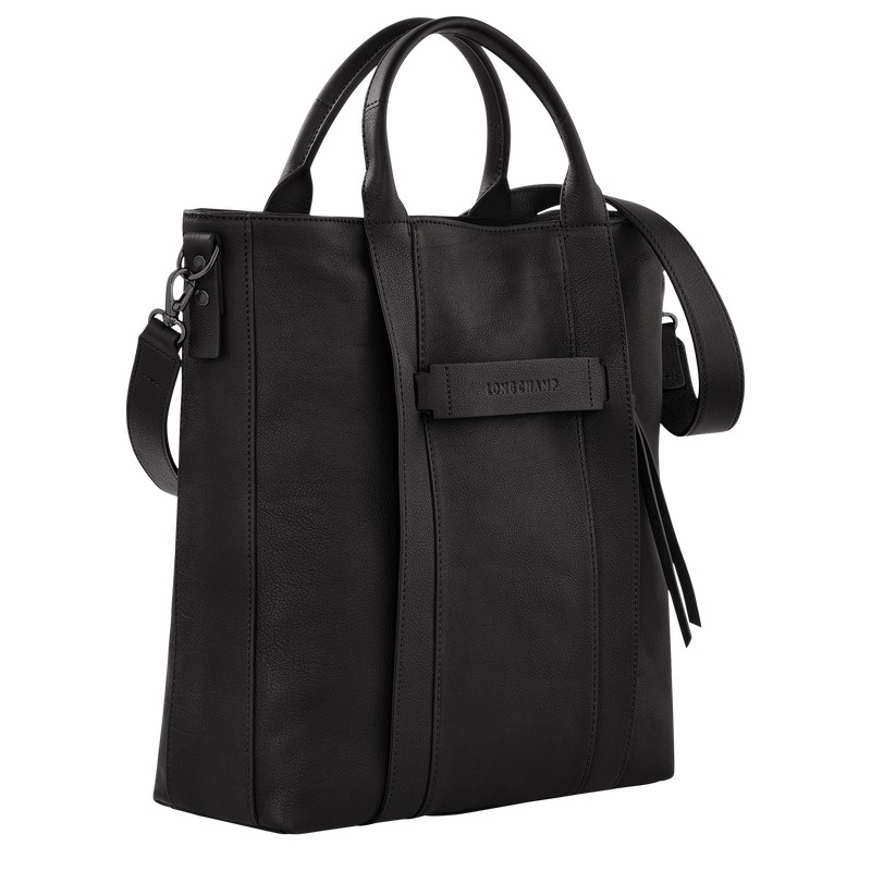 Longchamp 3D L Tote bag - Leather Black | PHEI71058