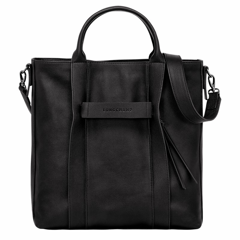 Longchamp 3D L Tote bag - Leather Black | PHEI71058