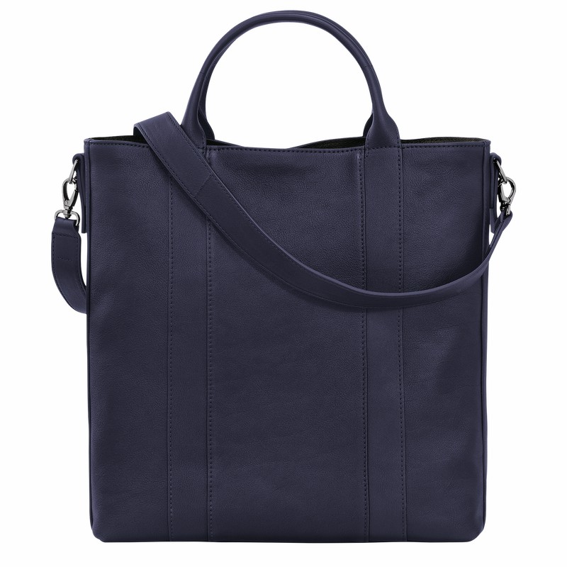 Longchamp 3D L Tote bag - Leather Navy | PZVM81549