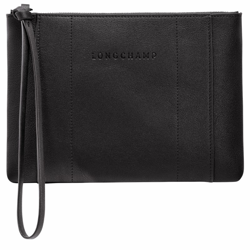 Longchamp 3D Pouch - Leather Black | KYGV24103