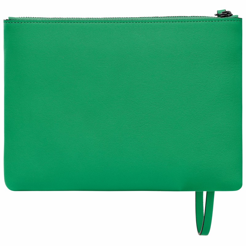 Longchamp 3D Pouch - Leather Green | EDVS46285