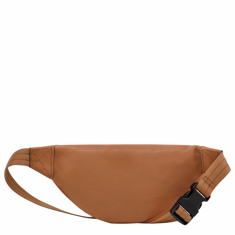 Longchamp 3D S Belt bag - Leather Beige | UHQO84253