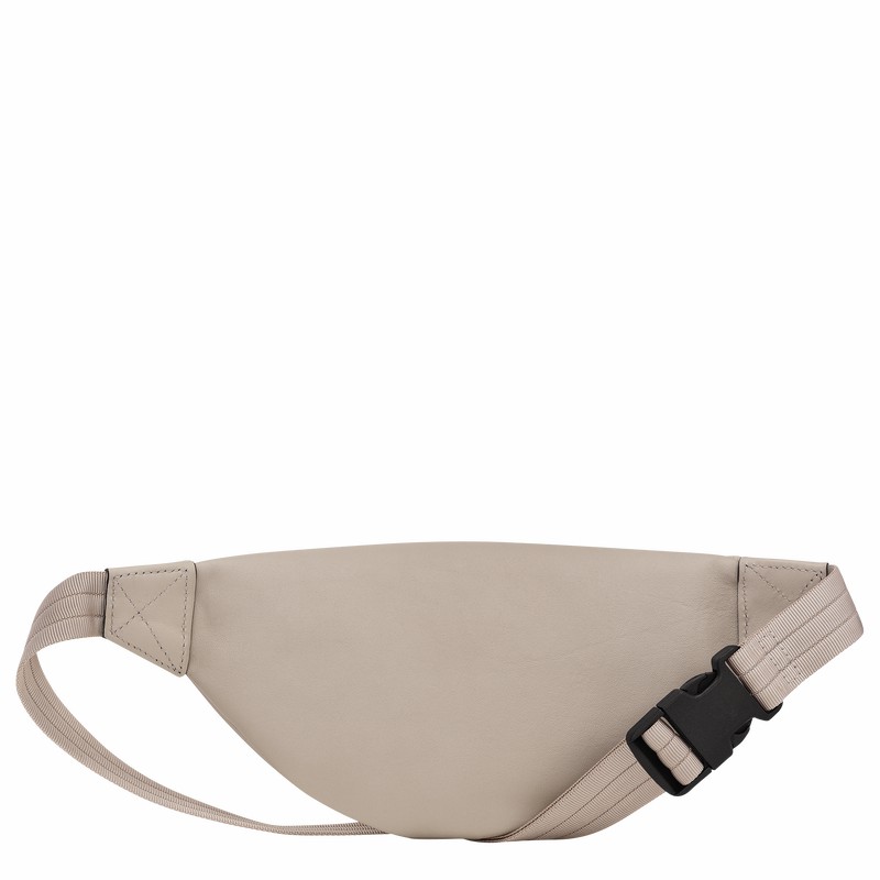 Longchamp 3D S Belt bag - Leather Grey | IHJC64895